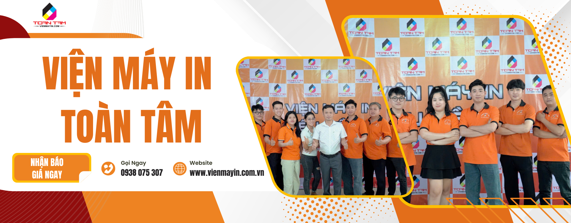 Baner Viện Máy In Toàn Tâm