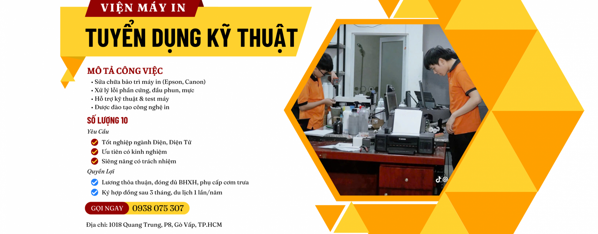 Tuyển dụng nhân viên kỹ thuật