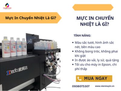 Mực In Chuyển Nhiệt Là Gì? Nguyên lý hoạt động và ưu nhược điểm của mực in chuyển nhiệt?