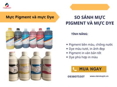So Sánh Mực Pigment Và Mực Dye: Ưu Nhược Điểm?