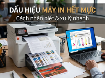 Dấu Hiệu Máy In Hết Mực Cách Nhận Biết & Xử Lý Nhanh 