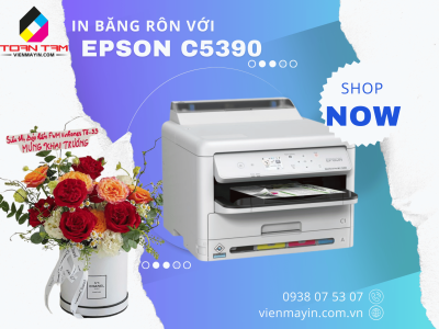 Cách làm băng rôn lãng hoa dễ dàng với Epson C5390