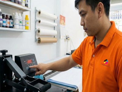 Cách chỉnh nhiệt độ máy ép nhiệt chuẩn cho 10+ loại vải mới 2026