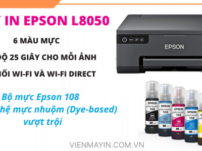 Loại mực phù hợp cho máy in Epson L8050 là gì?