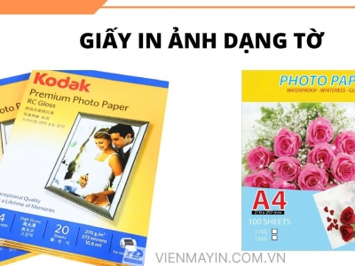 GIẤY IN ẢNH CHẤT LƯỢNG CAO: KODAK, CANON, A4, A1 CHÍNH HÃNG