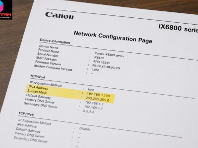 CÁCH XỬ LÝ TRIỆT ĐỂ LỖI MÁY IN CANON 6870 KHÔNG NHẬN WIFI QUA CẤU HÌNH IP TĨNH