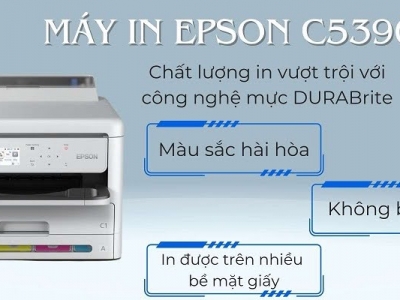 CÁCH RESET MÁY IN EPSON C5390 KHI BÁO LỖI FULL BỘ ĐẾM MỰC THẢI