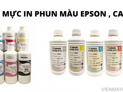 MỰC IN PHUN MÀU EPSON, CANON CHÍNH HÃNG: MÃ 057, 003, GI-790 GIÁ TỐT