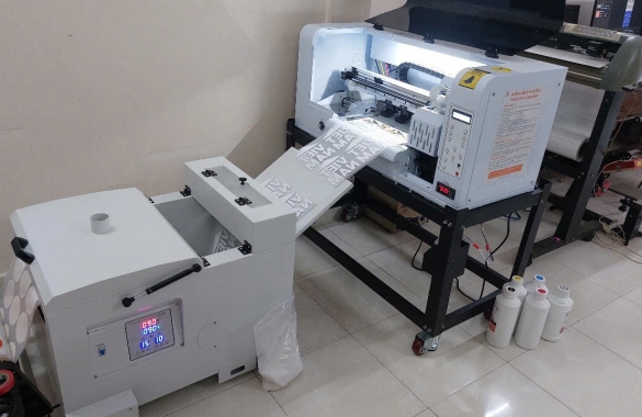 Máy in pet chuyển nhiệt 30cm 2 đầu in