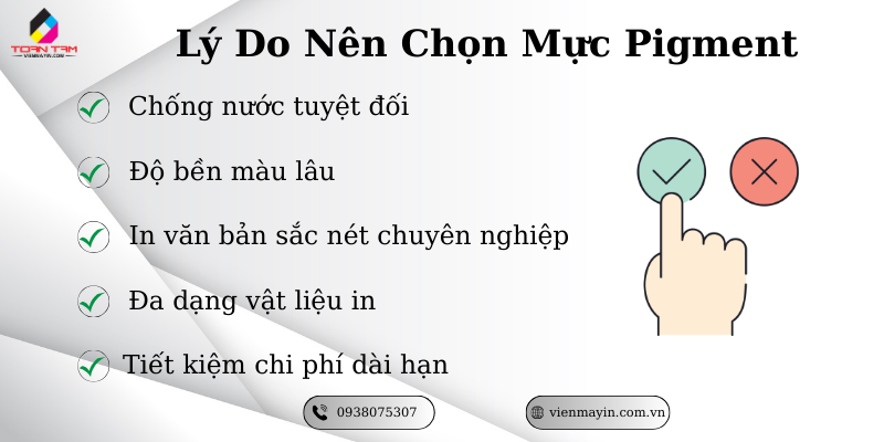lý do nên chọn mực pigment