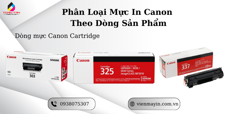 mực in canon cartridge