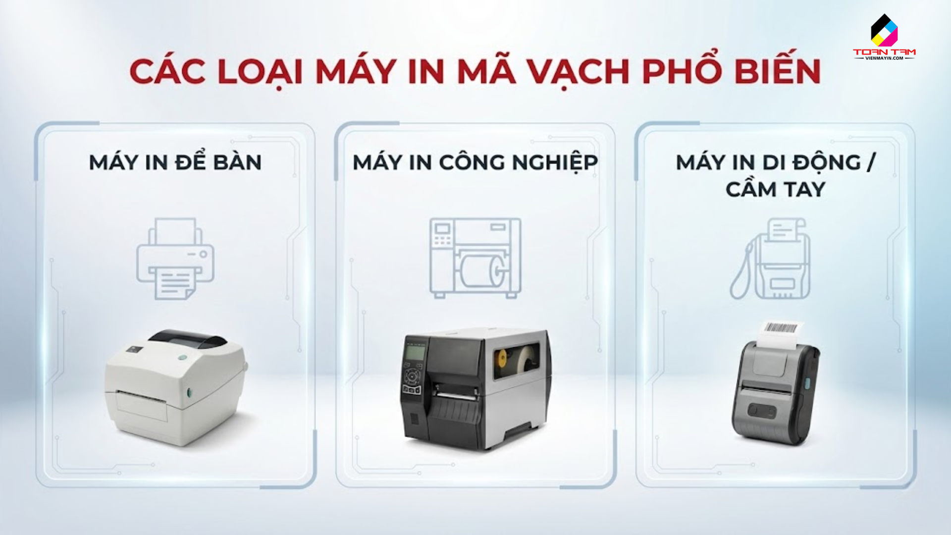 phân loại các máy in mã vạch