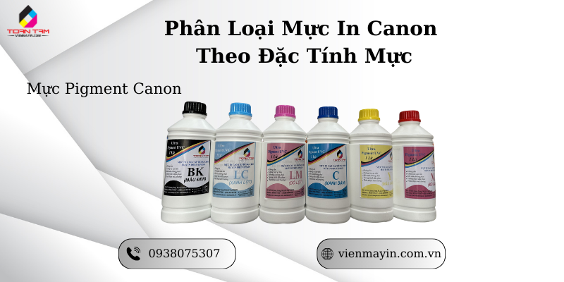 mực pigment canon