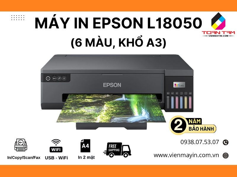 Epson EcoTank L1210 (Bền bỉ, Tiết kiệm điện năng)