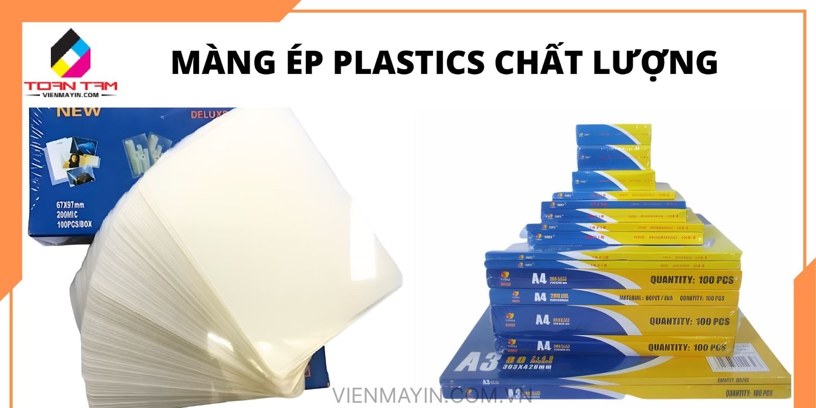 Màng ép plastics chất lượng, đa dạng kích thước chính hãng tại TOÀN TÂM PRINTERS