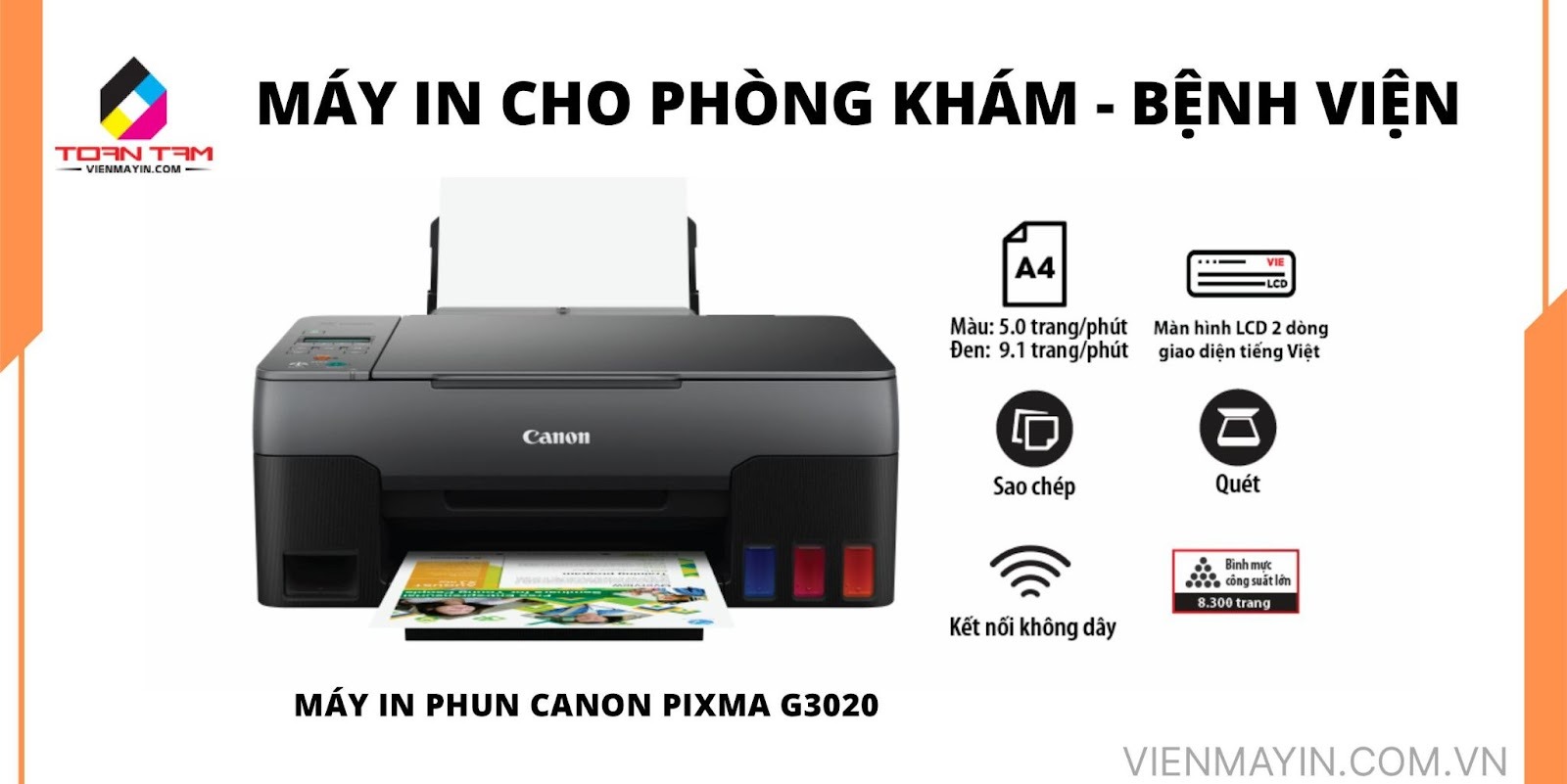 Toàn Tâm Printers - Cung Cấp Giải Pháp Máy In Cho Phòng Khám Chính Hãng