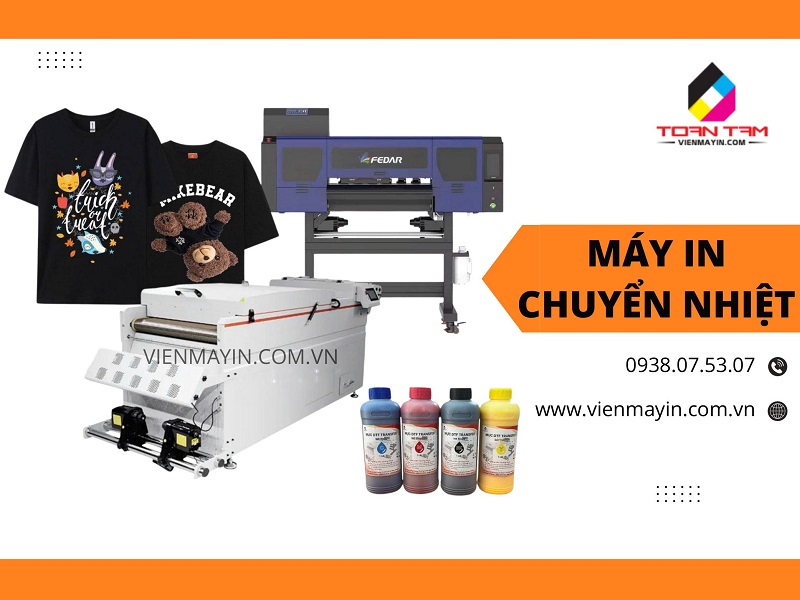 Máy in PET chuyển nhiệt áo thun - Công nghệ in sắc nét, bền màu
