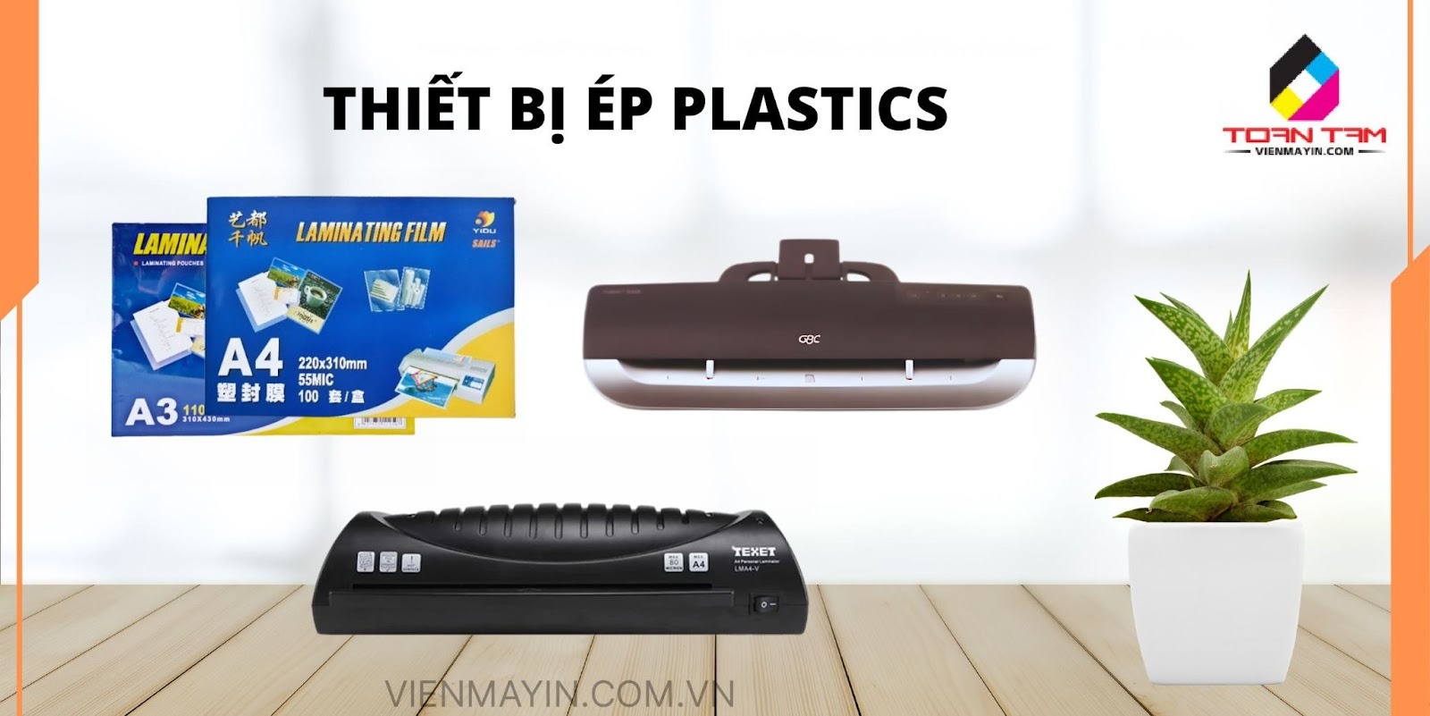 Mua thiết bị ép plastics tại Toàn Tâm Printers