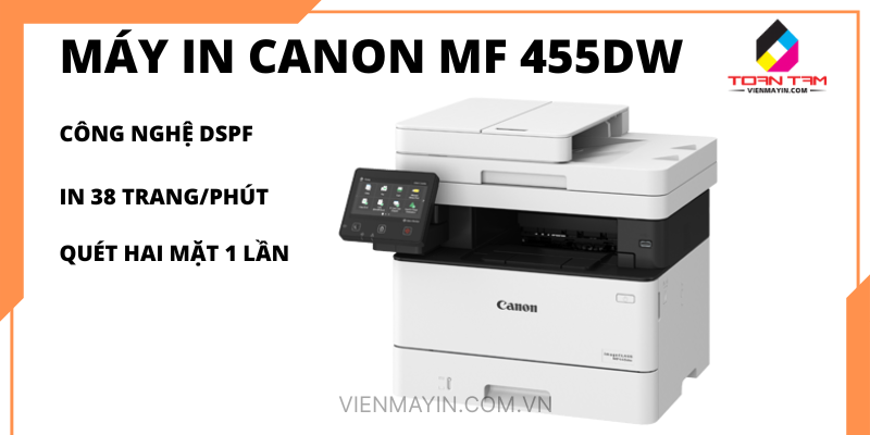 Máy in Canon MF 455dw chất lượng