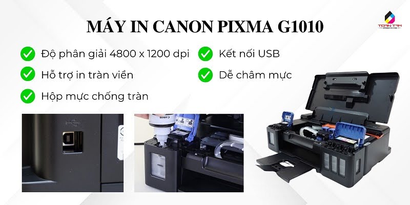 Canon G1010 (Máy in màu cơ bản, chi phí đầu tư thấp)