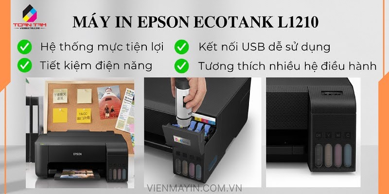 Máy in Epson Ecotank L1210 uy tín