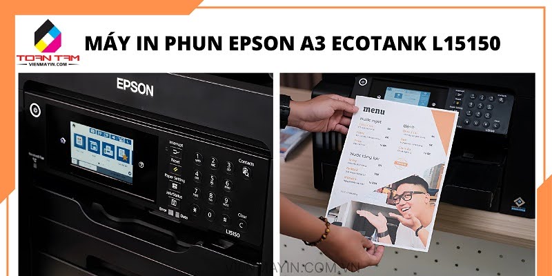 máy in Phun Epson A3 Ecotank L15150 chính hãng 