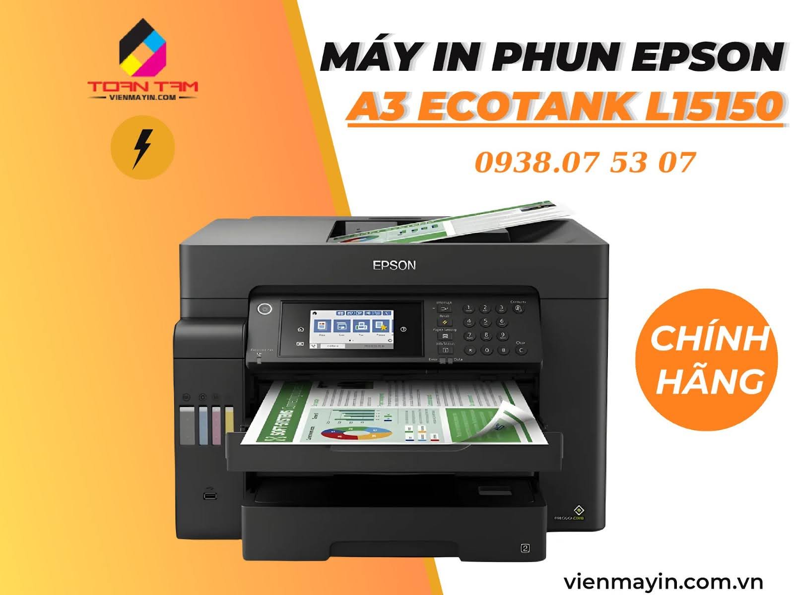 Máy in Phun Epson A3 Ecotank L15150