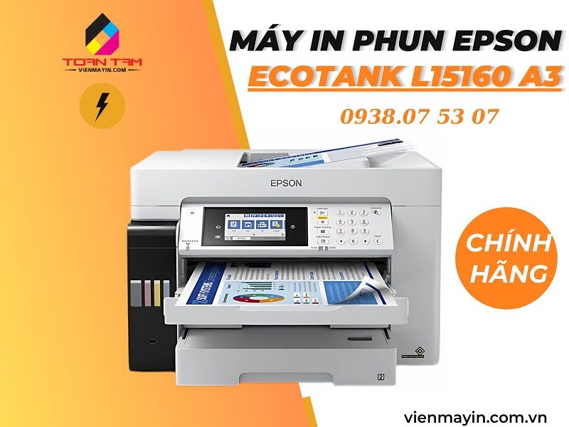 Máy In Phun Epson EcoTank L15160 Khổ A3 uy tín 