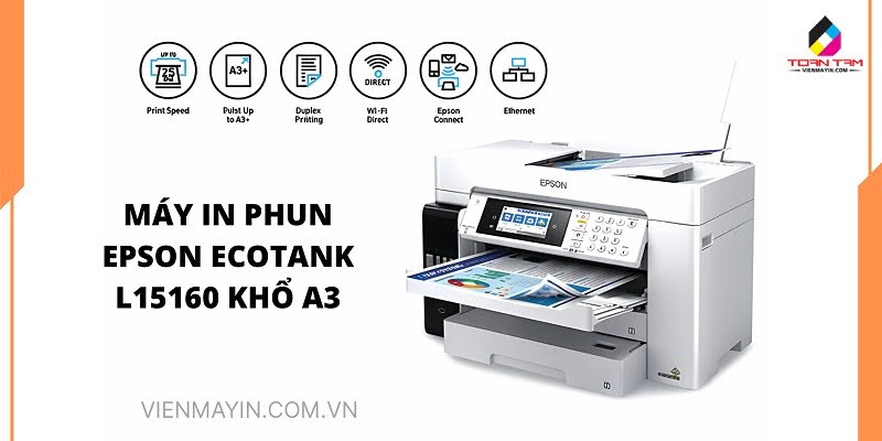 Máy In Phun Epson EcoTank L15160 Khổ A3