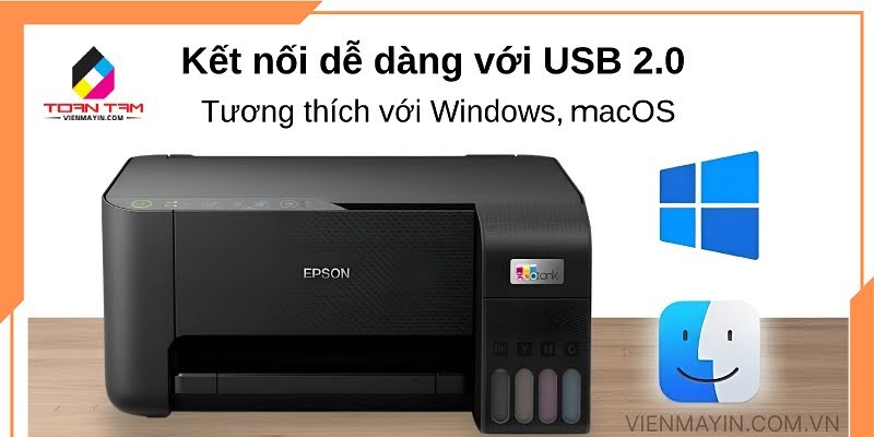 Máy in Epson Ecotank L3250 Tiết kiệm