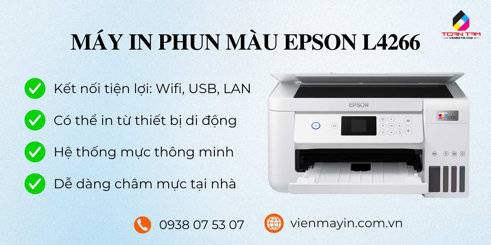 Tính năng của máy in phun màu Epson L4266