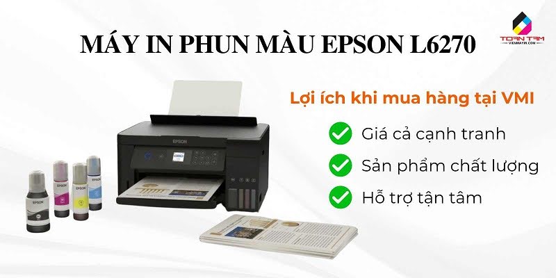 Máy in phun màu Epson Ecotank L6270 In 2 Mặt