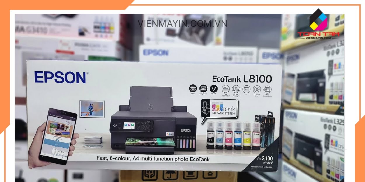 Máy In Epson EcoTank L8100 chính hãng