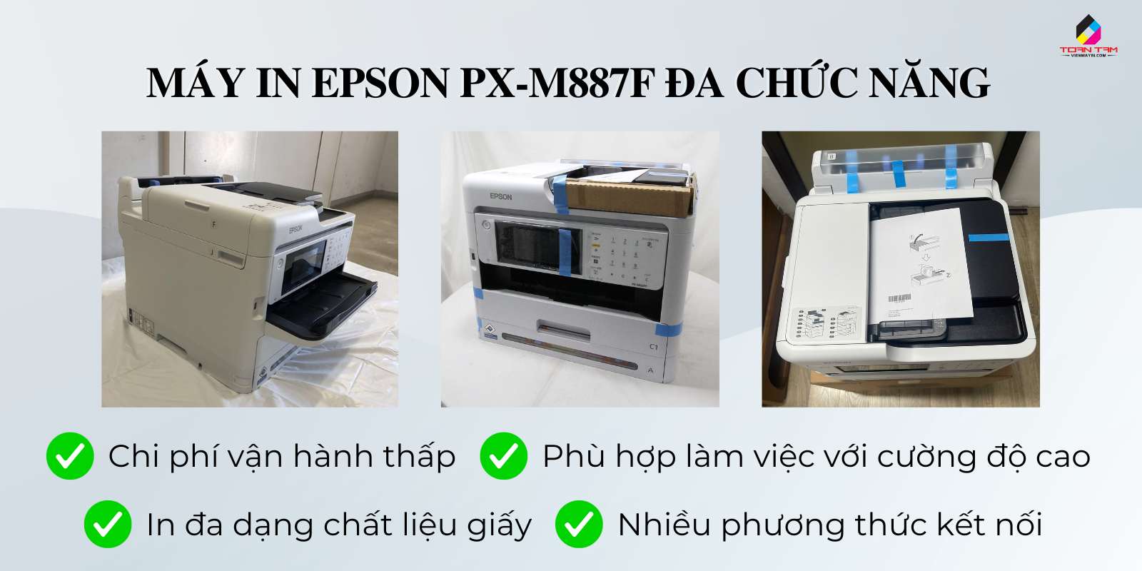 Ưu điểm Máy in Epson PX-M887F đa chức năng 