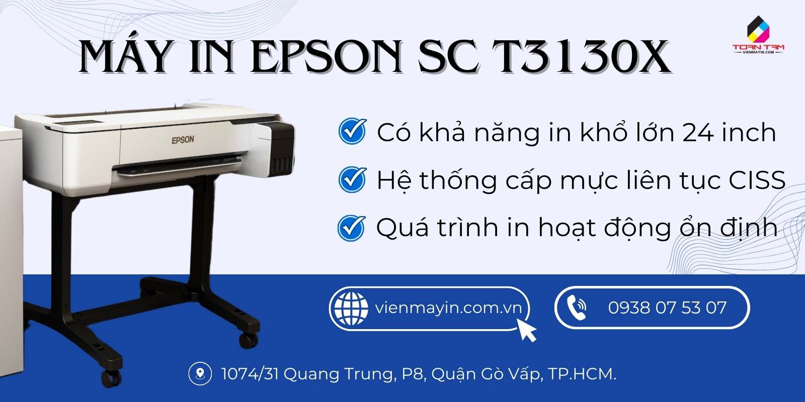 Máy in màu Epson SC T3130X in khổ lớn