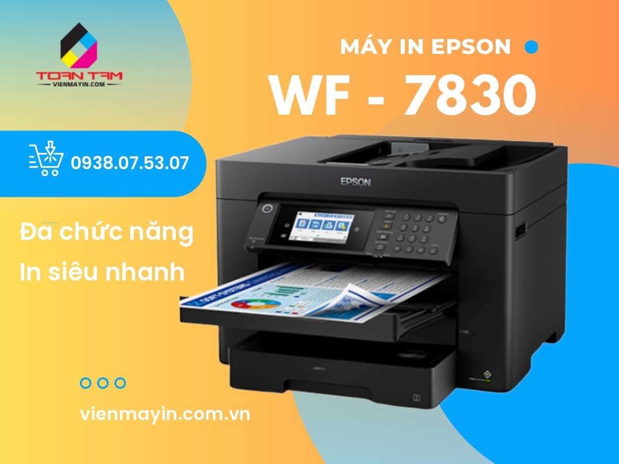 máy in Epson A3 Epson Workforce WF-7830DTWF