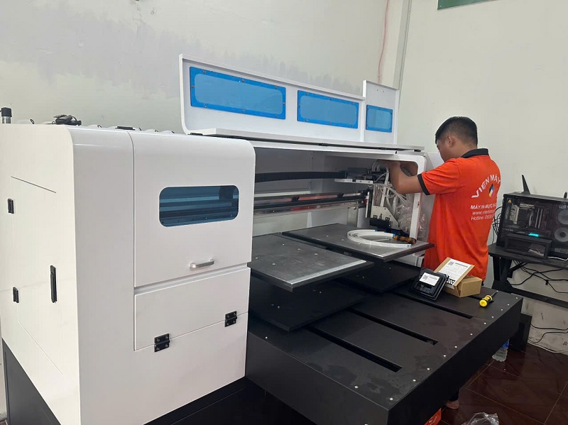 máy In DTG in trực tiếp áo thun 2 mâm công nghiệp Toàn Tâm 