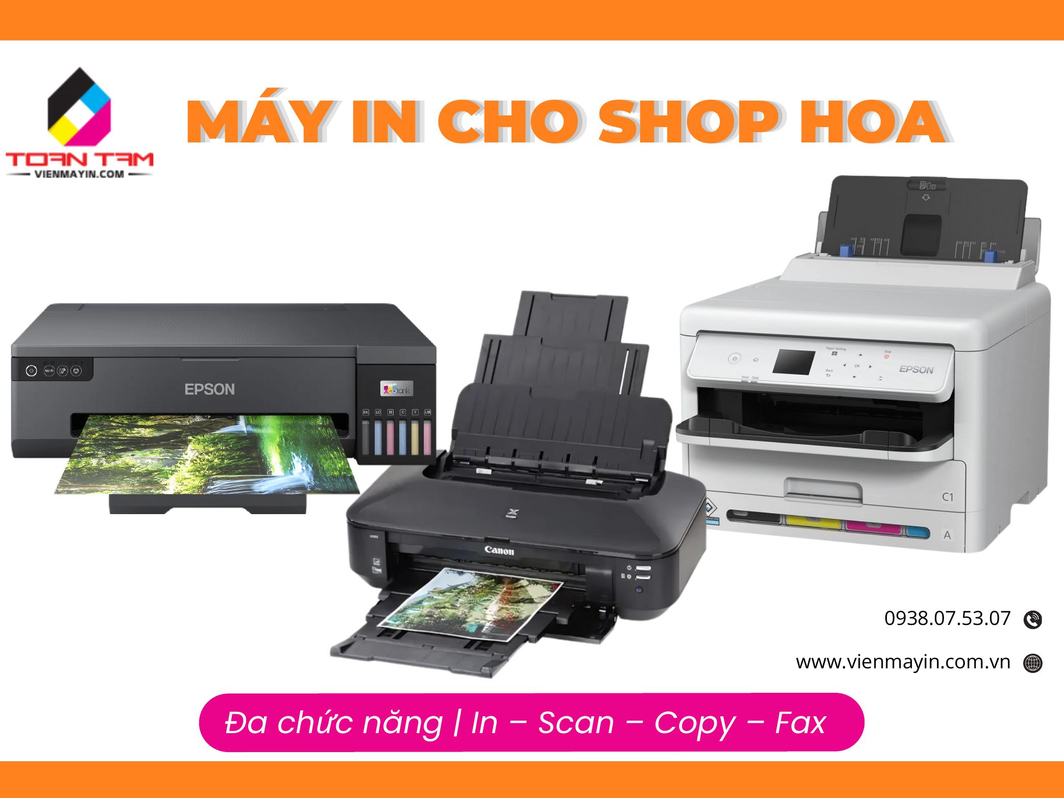 Máy in cho shop hoa - Giải pháp bền vững, tối ưu chi phí tại Toàn Tâm Printers