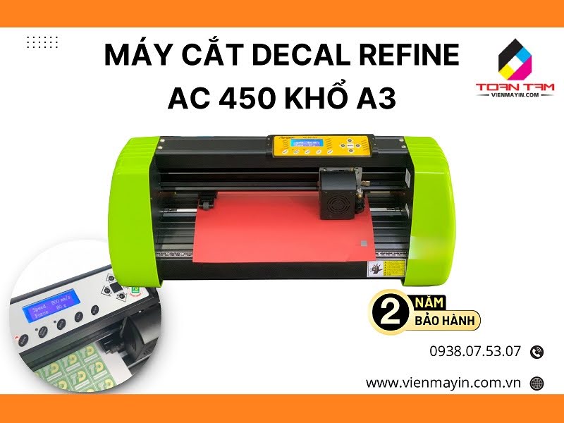 Máy cắt decal Refine AC 450 Khổ A3