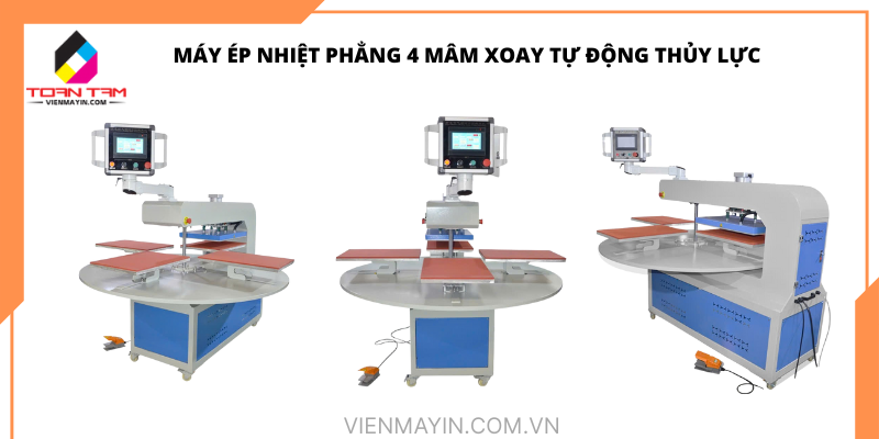 bảo trì máy ép nhiệt phẳng 4 mâm xoay tự động thủy lực