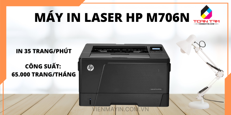 máy in laser đen trắng HP M706N chất lượng 