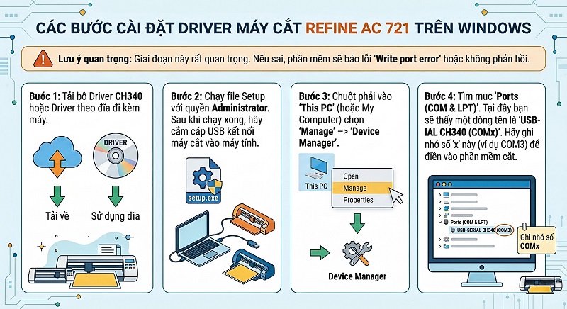 chi tiết cài đặt Refine AC 721