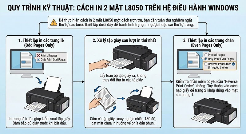 cách in 2 mặt L8050 chuẩn