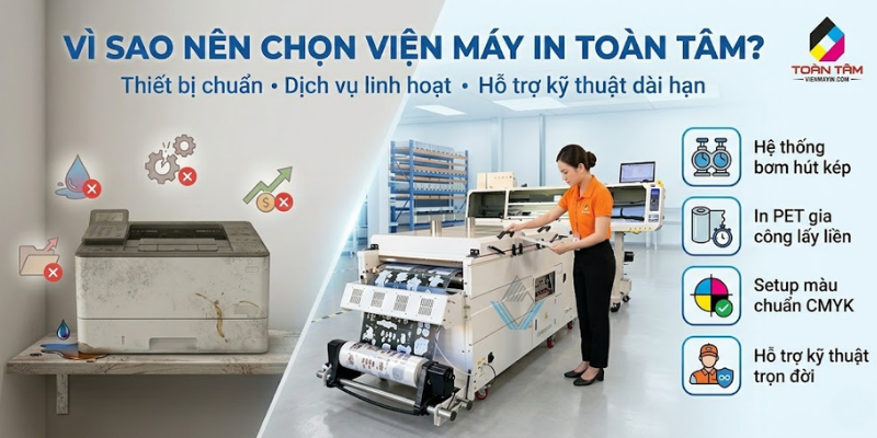 vì sao nên chọn mực máy in 