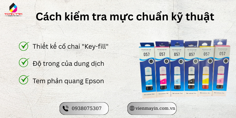 bảo quản mực mái in epson l18050 057