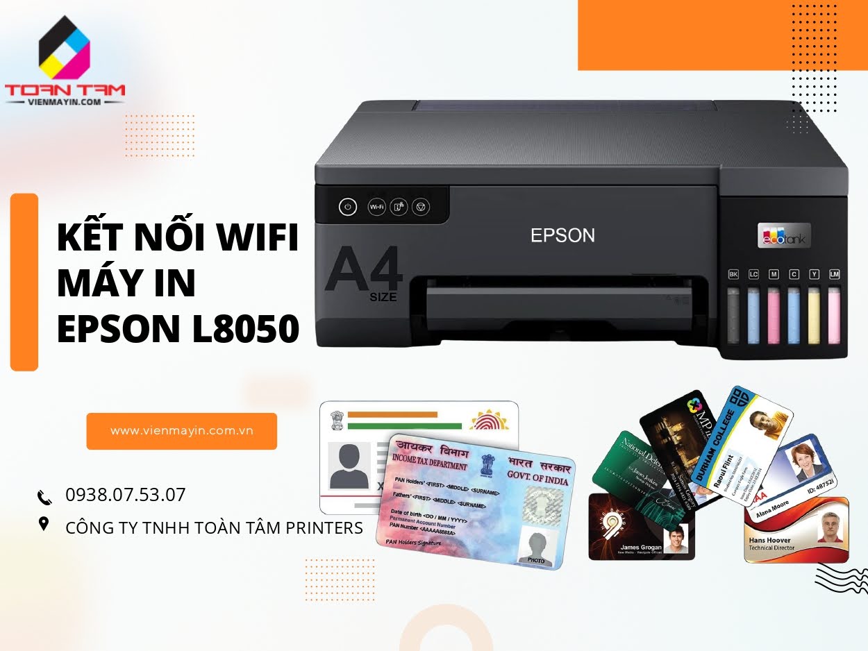 Kết nối wifi Epson L8050