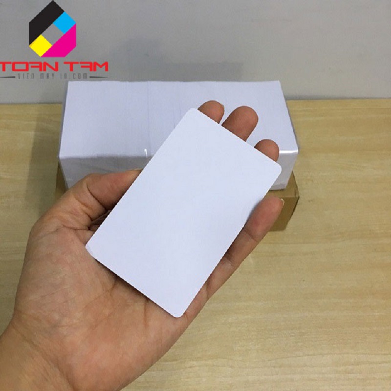 Hình ảnh phôi thẻ nhựa PVC chất lượng cao chuyên dùng cho máy in phun.