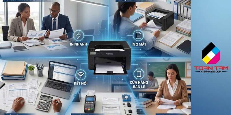 ứng dụng máy in laser Canon LBP 122DW