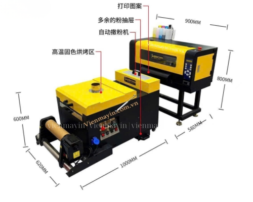 Máy In PET Chuyển Nhiệt Khổ 30cm 2 Đầu In XP600