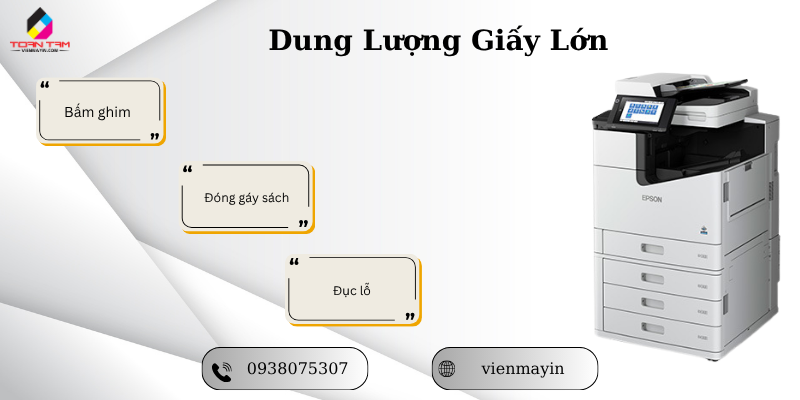 dung lượng giấy lớn